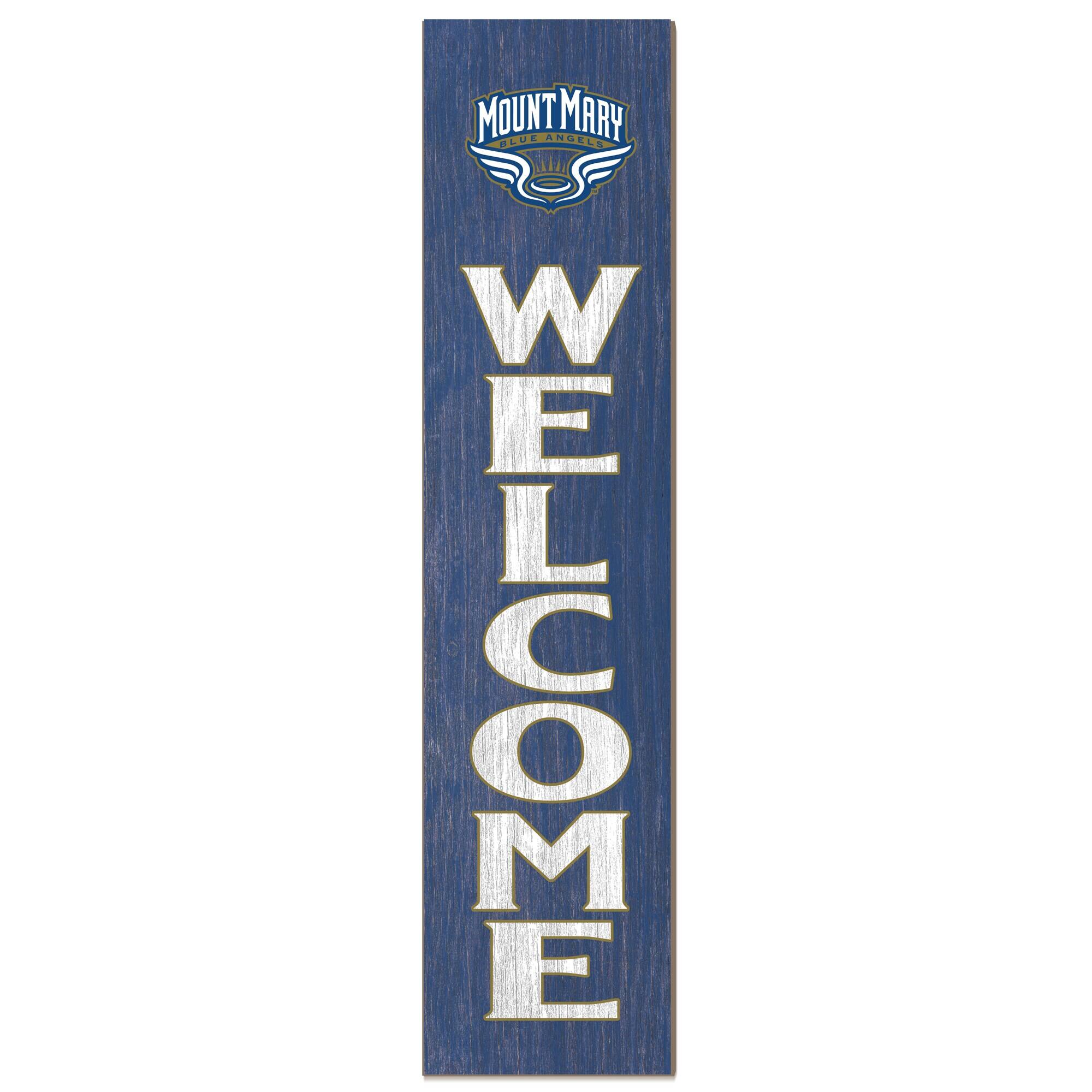 Mount Mary Blue Angels 12'' x 48'' Welcome Outdoor Leaner