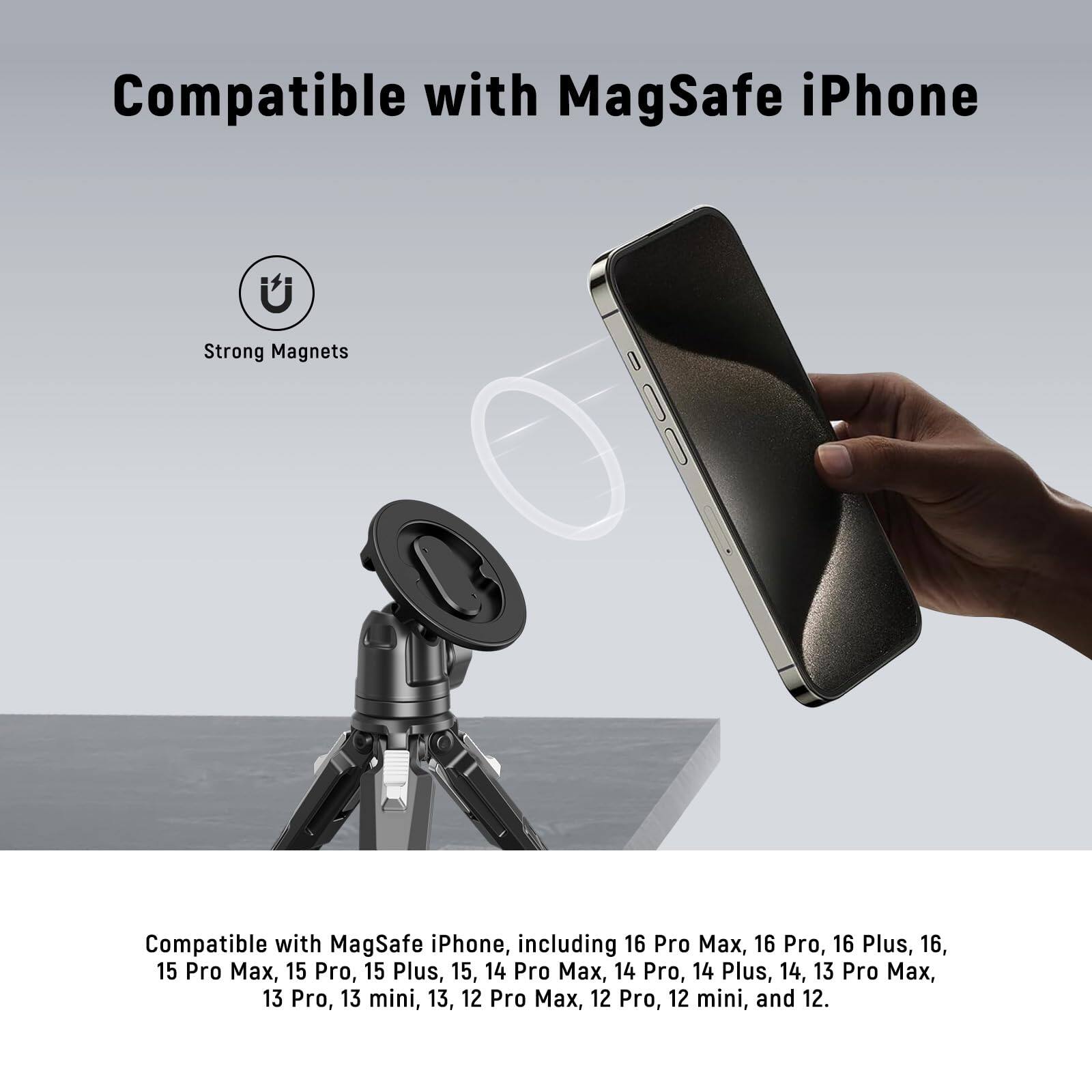 Compatible with MagSafe iPhone

Strong Magnets

Compatible with MagSafe iPhone, including 16 Pro Max, 16 Pro, 16 Plus, 16, 15 Pro Max, 15 Pro, 15 Plus, 15, 14 Pro Max, 14 Pro, 14 Plus, 14, 13 Pro Max, 13 Pro, 13 mini, 13, 12 Pro Max, 12 Pro, 12 mini, and 12.