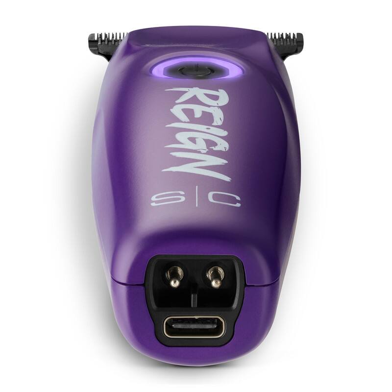 Back. StyleCraft - Reign Professional Hair Trimmer featuring EON Digital Brushless Motor - Purple.