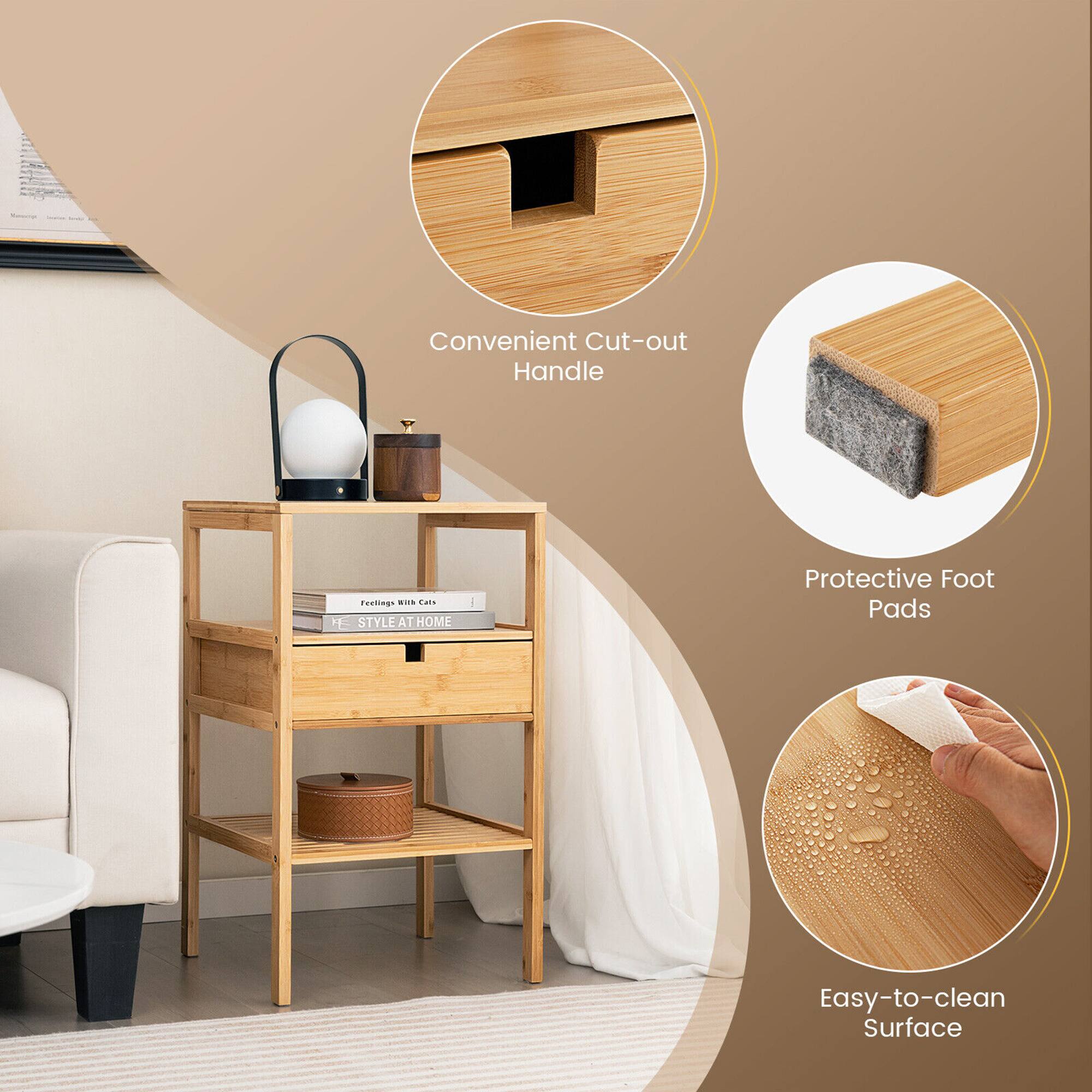 Convenient Cut-out Handle  
Protective Foot Pads  
Easy-to-clean Surface