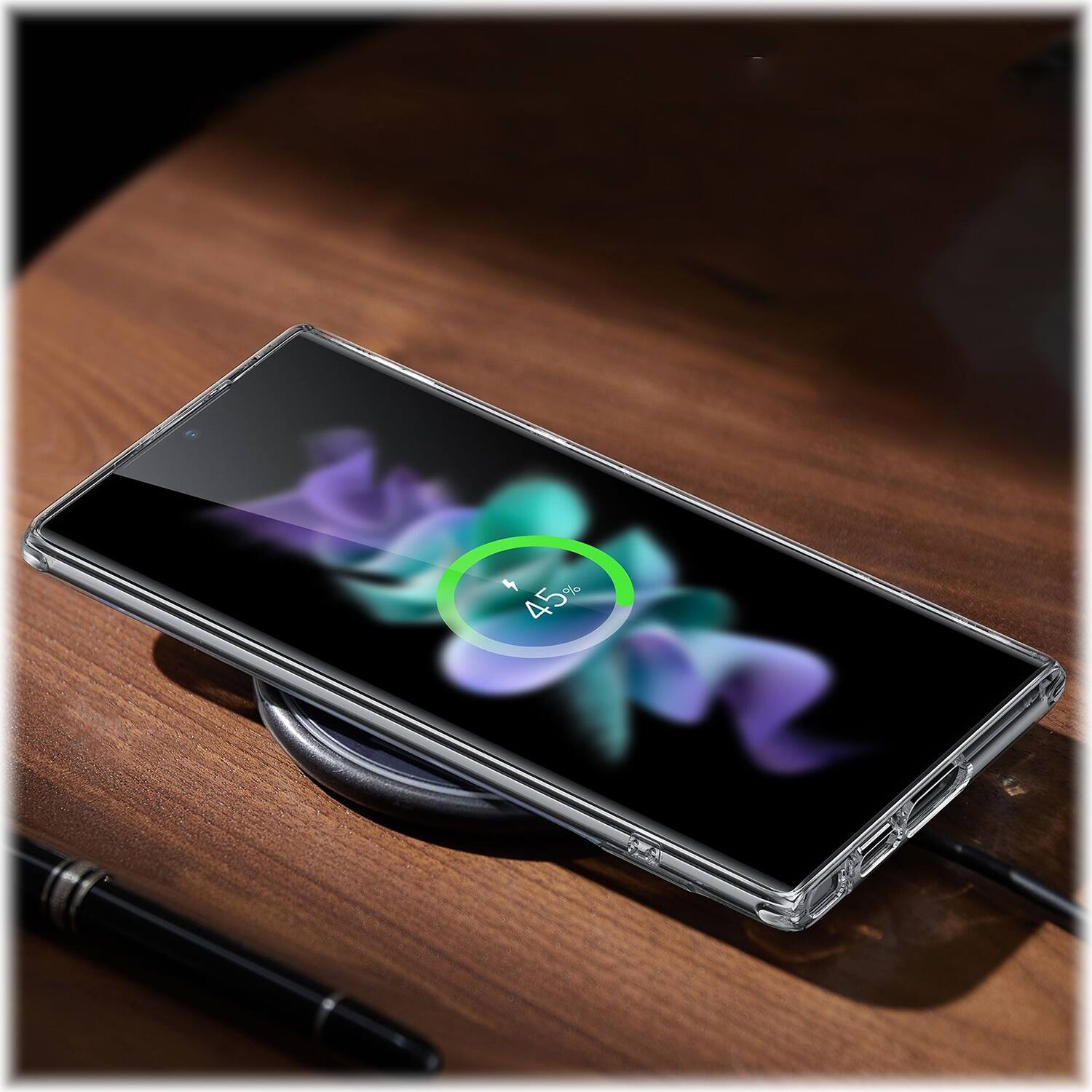 Alt View 12. SaharaCase - AirShield Boost Kickstand Series Case for Samsung Galaxy S23 Ultra - Clear.