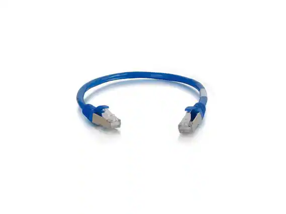 Front. Cables to Go - C2G-25ft Cat6a Snagless Shielded STP Network Patch Cable Blue 00686.