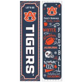 Evergreen Enterprises - Auburn Tigers 47" Double Sided Winter Leaner Fan Sign - Multicolor