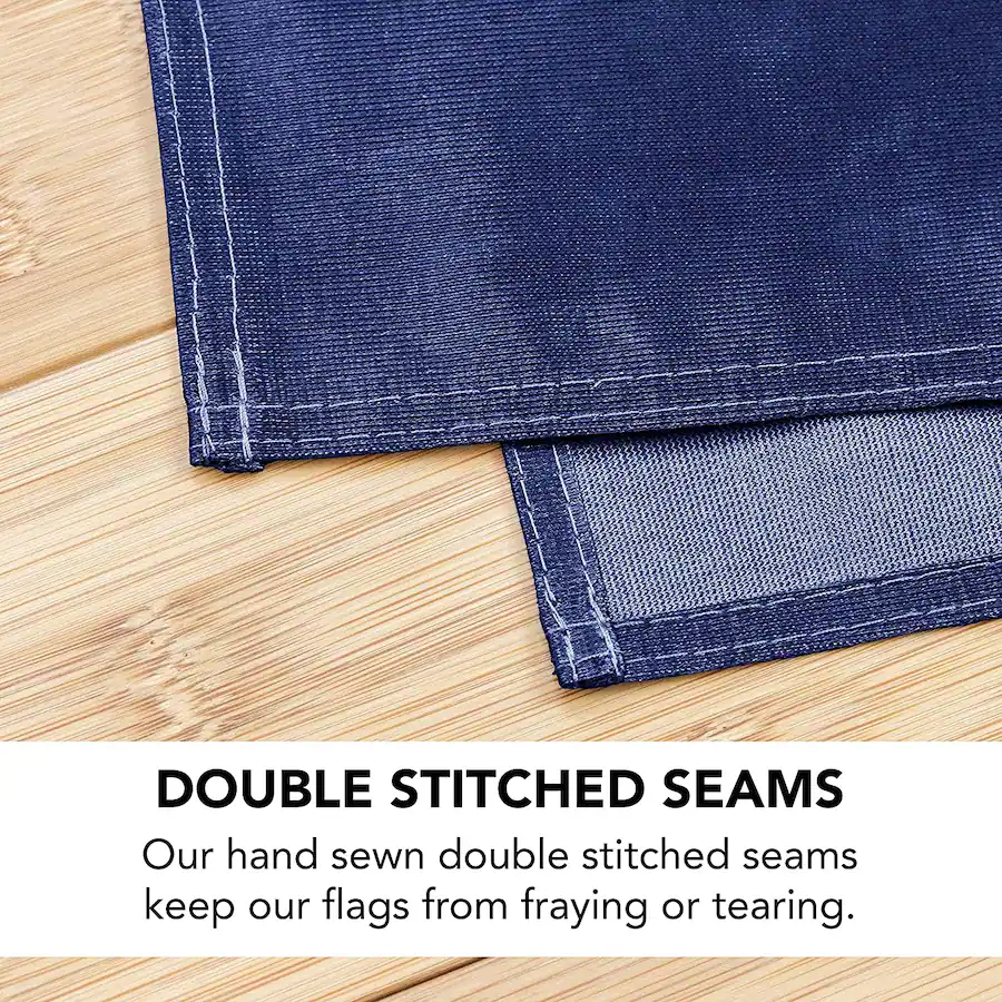 DOUBLE STITCHED SEAMS Our hand sewn double stitched seams keep our ...