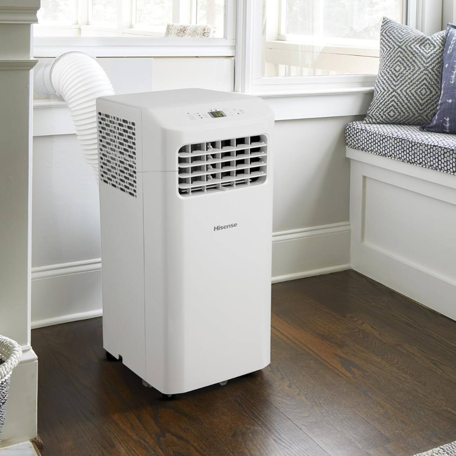 Alt View 4. Hisense - Portable Air Conditioner 5000-BTU DOE (115-Volt) Vented - White.