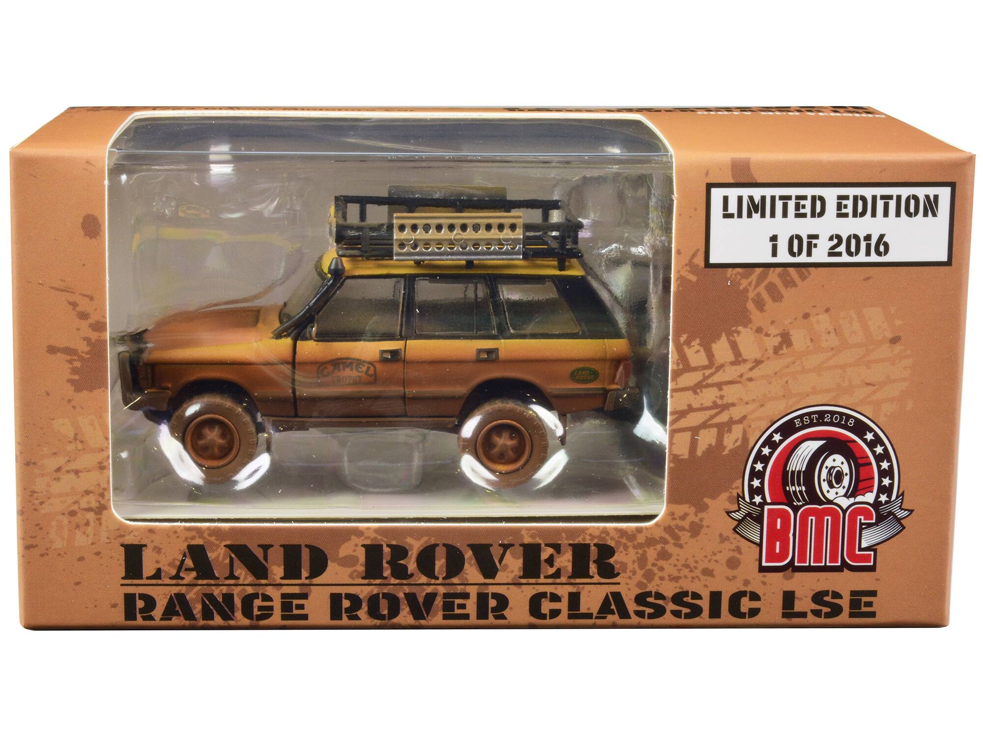 LIMITED EDITION  
1 OF 2016  

LAND ROVER  
RANGE ROVER CLASSIC LSE  

EST. 2018  
BMC