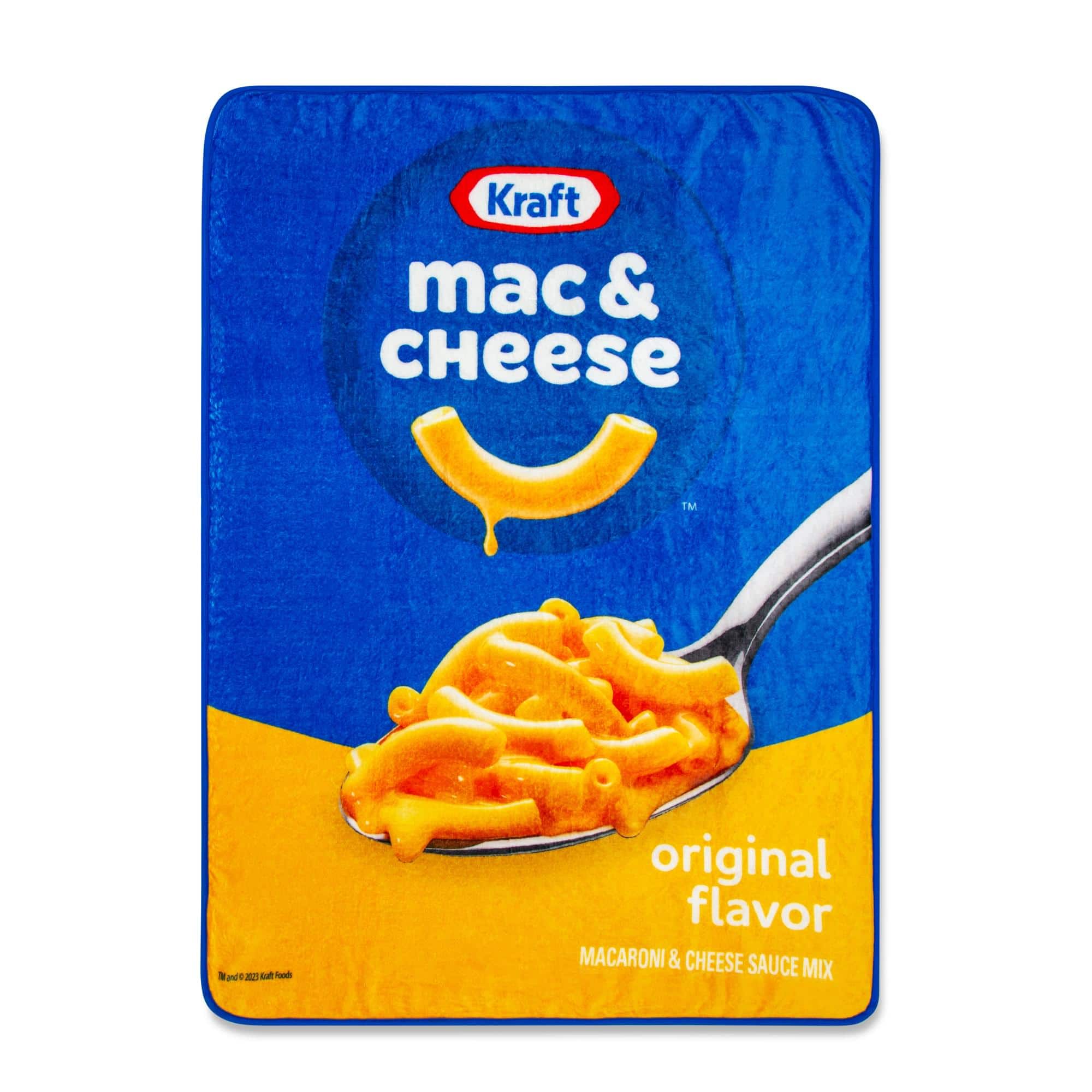 Toynk - Kraft Macaroni and Cheese Fleece Throw Blanket | 45 x 60 Inches - Yellow price history on PriceWatchPro