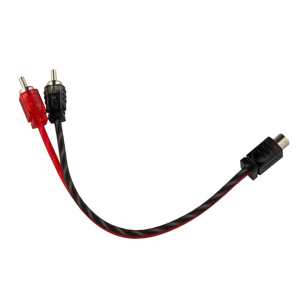 Angle. DS18 Audio - Level 1 RCA Y-Splitter Cable, 1 Female to 2 Male (10-Pack).