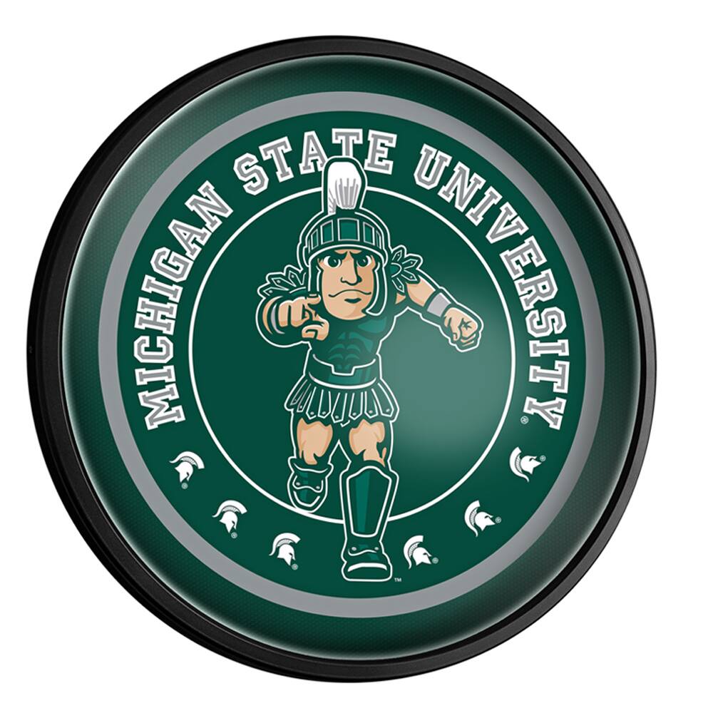 Michigan State Spartans 18'' x 18'' Mascot Slimline Illuminated Wall Sign