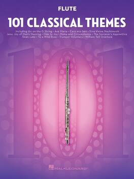 Hal Leonard - 101 Classical Themes for Flute – Instrumental Folio Softcover Featuring 101 Essential Classical Favorites
