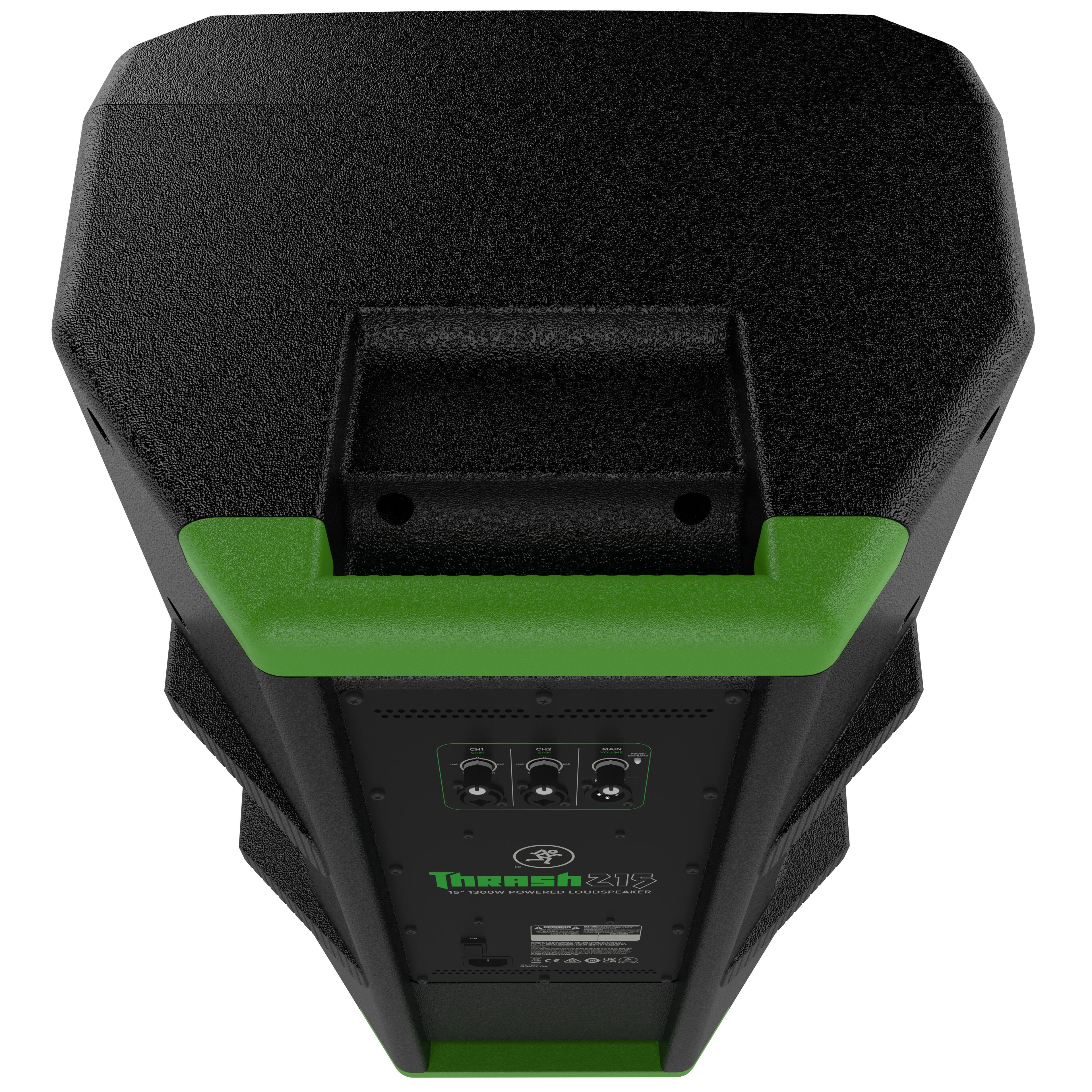 Back. Mackie - Thrash 215 15” 1300W Powered Loudspeaker - Black.