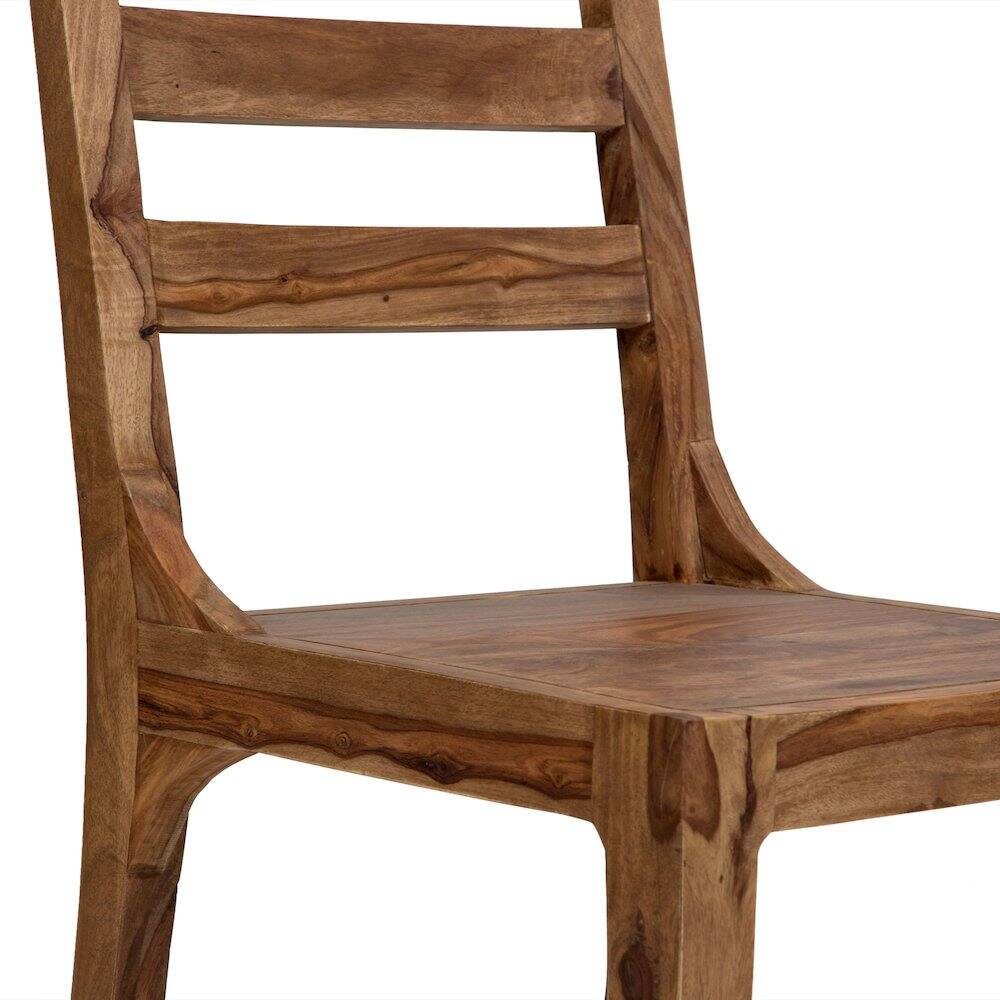 Alt View 6. Porter Designs - Urban Solid Sheesham Wood Dining Chair - Brown.