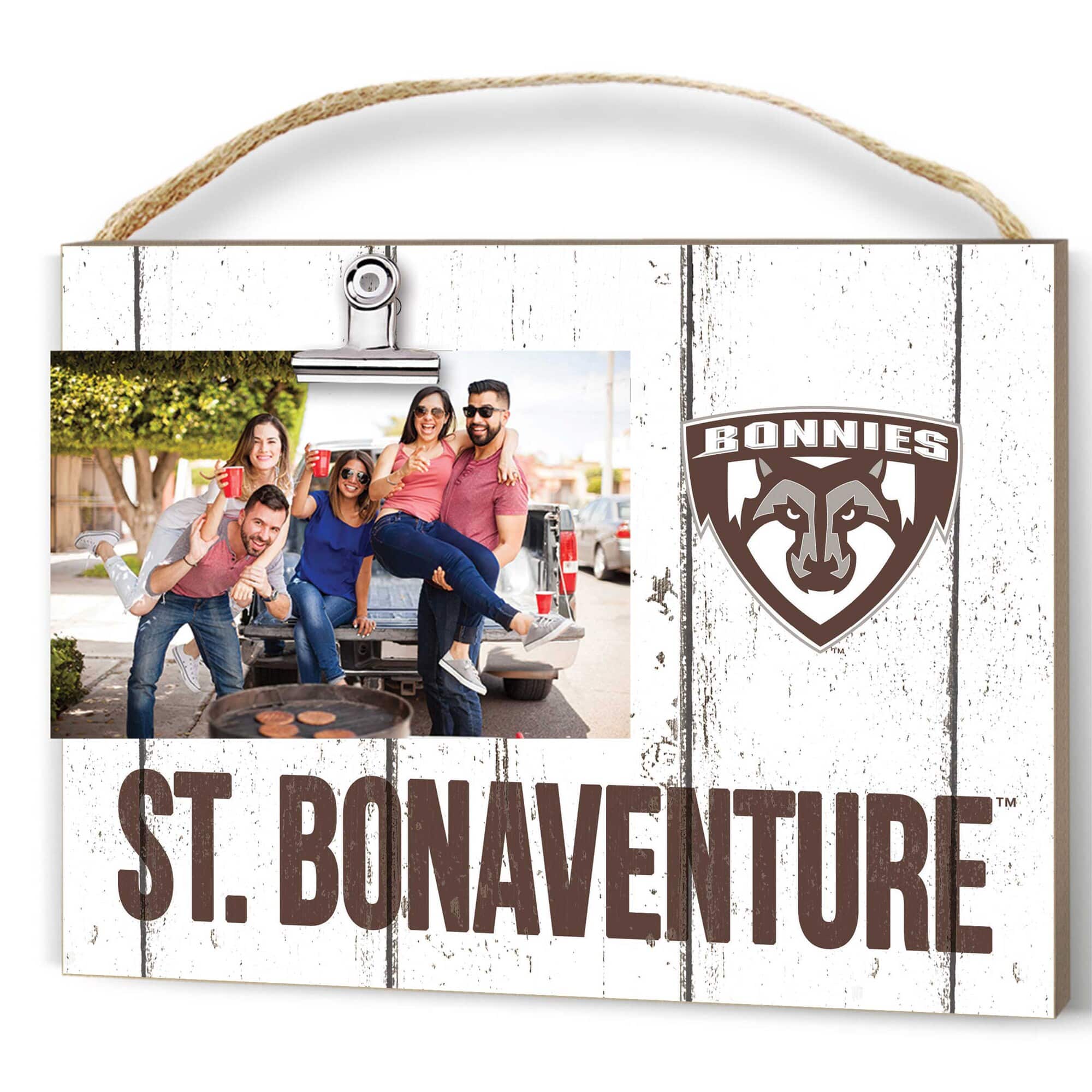 "Jardine - St. Bonaventure Bonnies 8"" x 10"" Weathered Clip It Frame - White" price history on PriceWatchPro