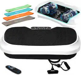 LifePro - Waver Mini Vibration Plate – Whole Body Exercise Machine for Weight Loss, Muscle Toning & Lymphatic Drainage - White