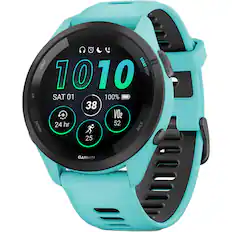 LIGHT START 1010 STOP UP SAT 01 100% 38 + VO2 52 DOWN BACK 25 RUN GARMIN
