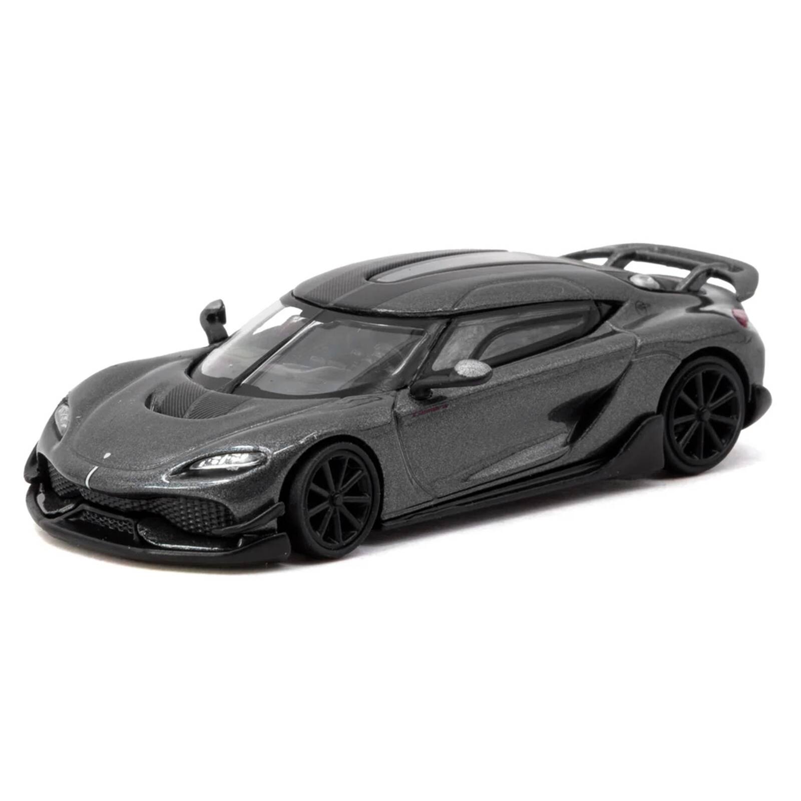 Alt View 1. Tarmac Works - Koenigsegg Gemera Dark Gray Metallic "Global64" Series 1/64 Diecast Model Car by Tarmac Works.