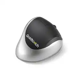 Goldtouch - Bluetooth Comfort Mouse (Right-Handed) – Ergonomic Vertical Mouse with USB Dongle - Wireless - Black/Silver