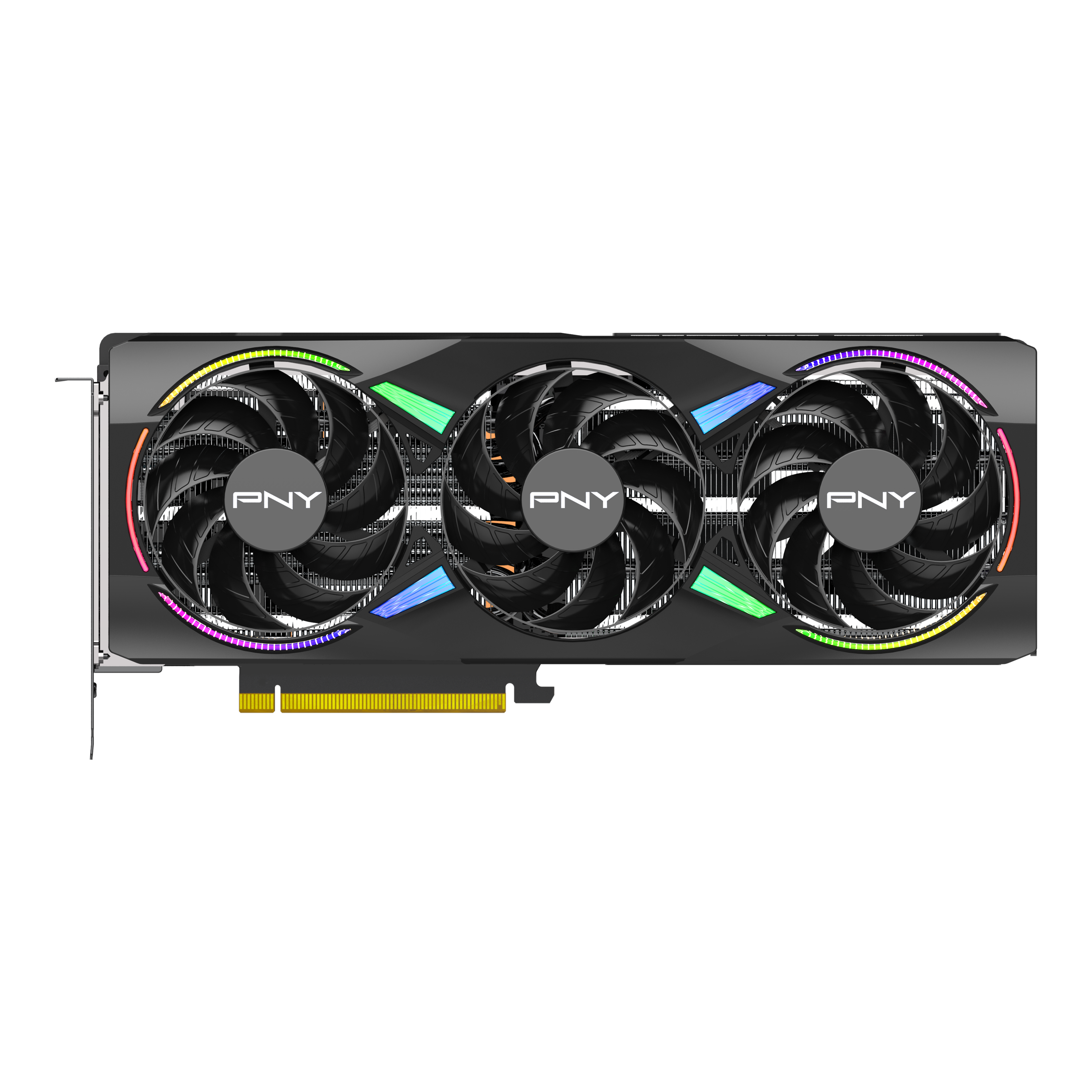 PNY - GeForce RTX 5080 ARGB 16GB OC GDDR7 PCI Express 5.0 Graphics Card with Triple Fan - Black - Front_Zoom