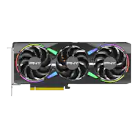 PNY - GeForce RTX 5080 ARGB 16GB OC GDDR7 PCI Express 5.0 Graphics Card with Triple Fan - Black - Front_Zoom
