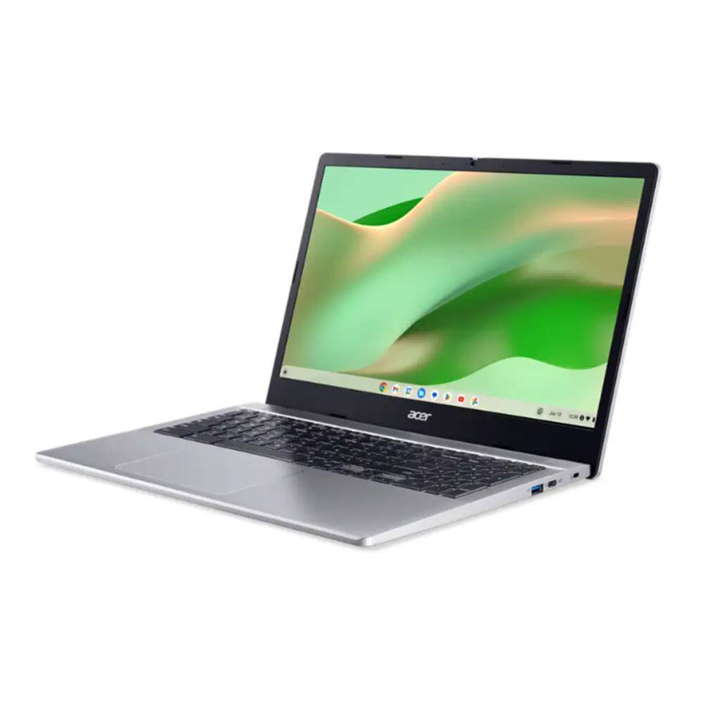 Left. Acer - Chromebook 315 CB315-5H-C7KX 15.6" Laptop Intel Celeron N100 3.40GHz 4GB RAM 128GB SSD ChromeOS - Silver.