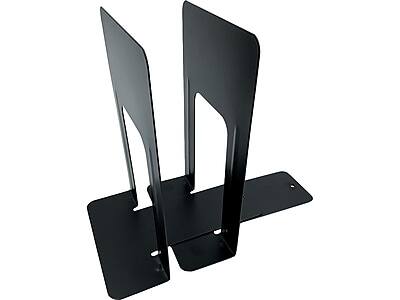 Alt View 1. Huron - Huron Steel Book Ends, 9.25"H, Black (HASZ0039) - Black.