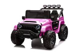 GARVEE - 24V 2-Seater Kids Ride On Truck, 4WD Remote Control Car, 800W Power, Gift for Boys Girls - Pink