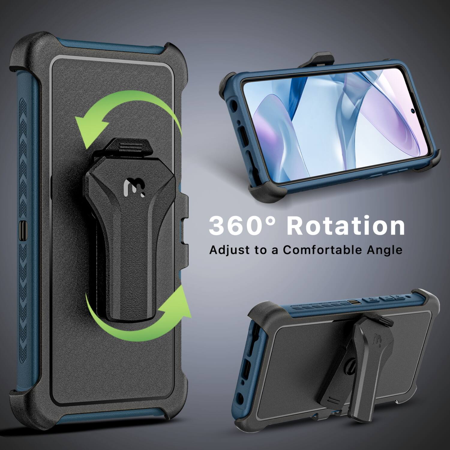 360° Rotation  
Adjust to a Comfortable Angle