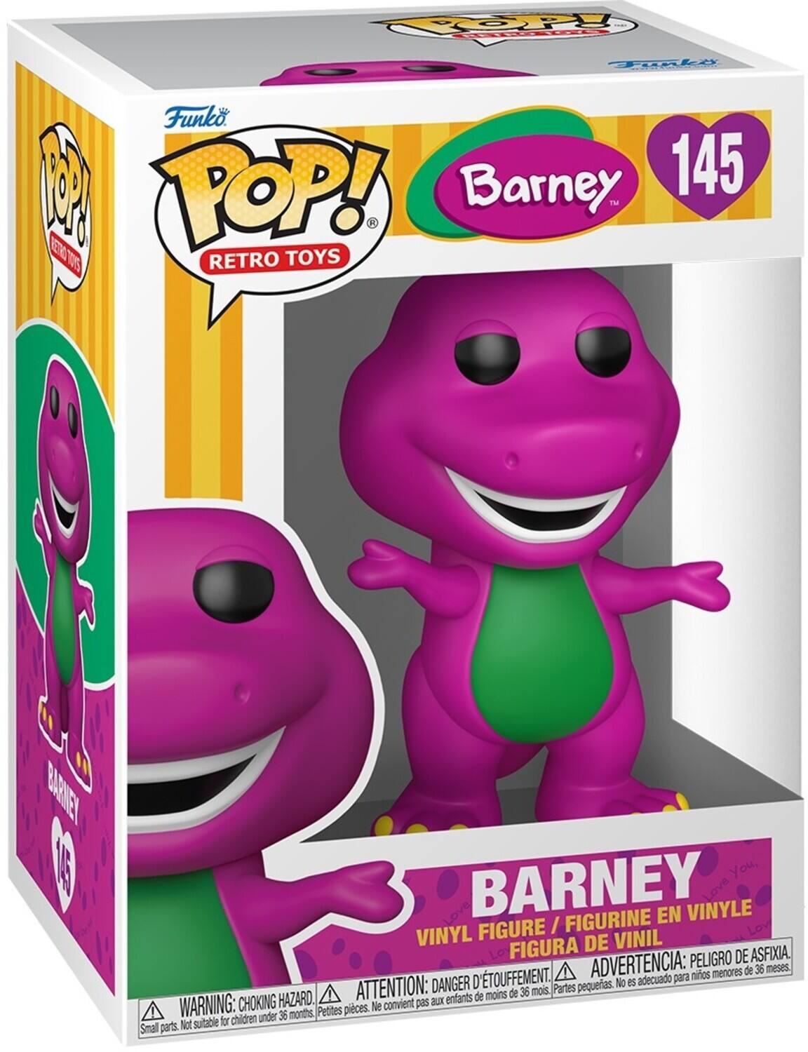 Funko Funko. 1 POP! Barney 145 T H 1ET T03 RETRO TOYS BAAINEY 5 You, BARNEY FIGURINE EN VINYLE Love FIGURE / Lov VINYL DE VINIL FIGURA PELIGRO DE ASFIXIA. D'TOUFFEMENT. ADVERTENCIA: nios menores de 36 meses. DANGER D No es adecuado para ATTENTION: de 36 mois. Partes pequeas. HAZARD. enfants de moins WARNING: CHOKING Ne convient pas aux under 36 months. Petites pieces. Not suitable for children Smal parts.