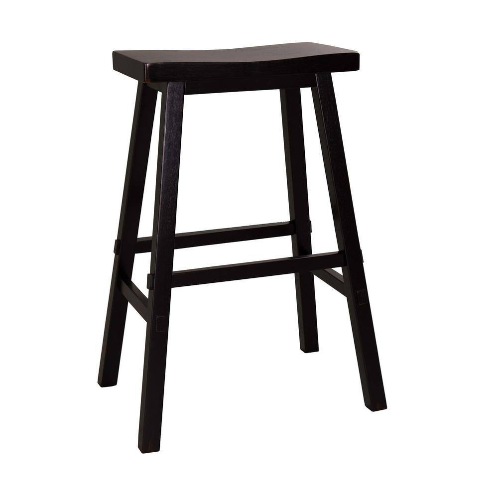 Left. Liberty Furniture Industries - Creations 30 Inch Sawhorse Barstool - Black (RTA) in Various - Brown.