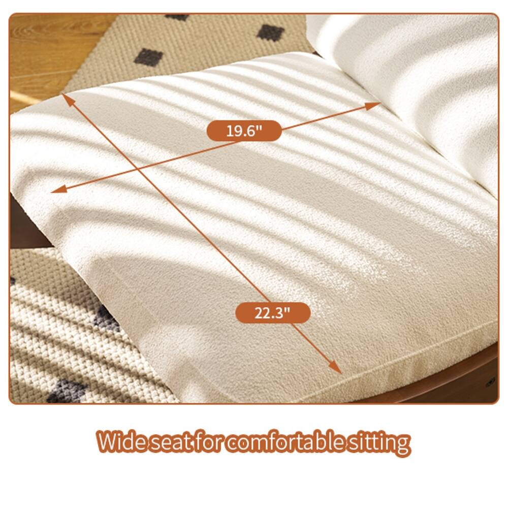 19.6" x 22.3" Wide seat for comfortable sitting