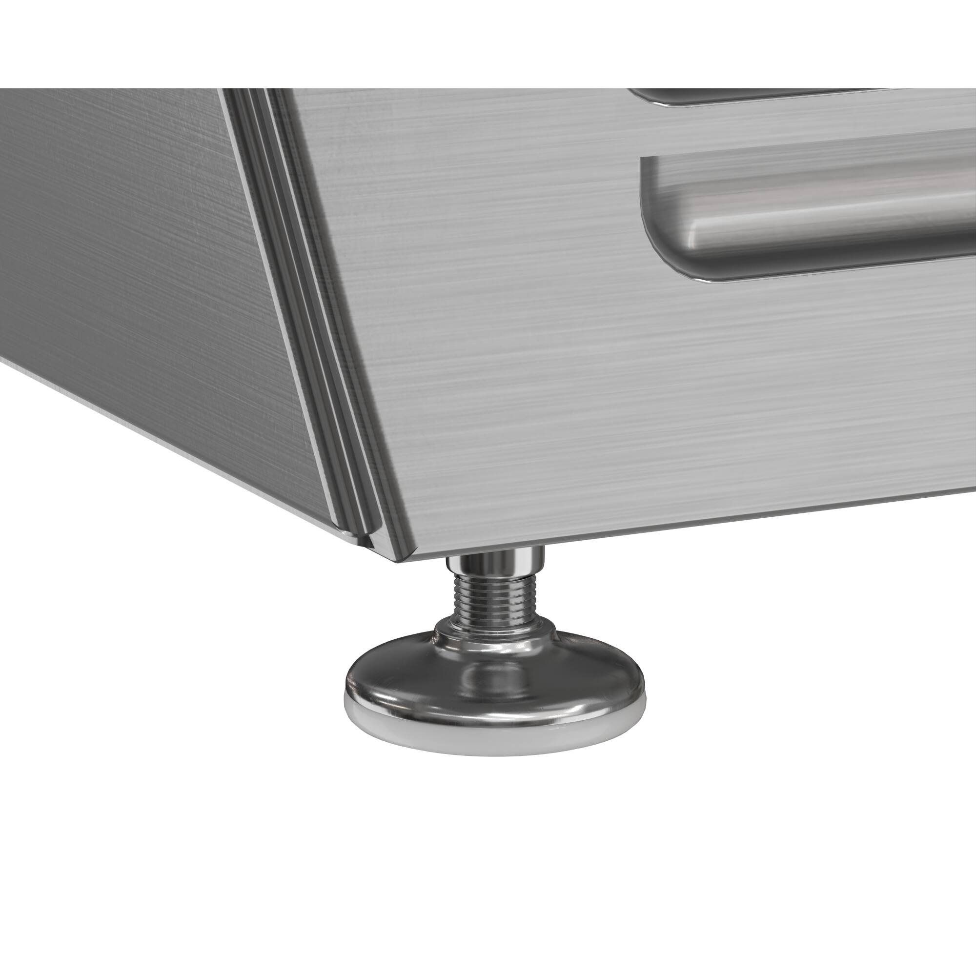 Alt View 9. Koolmore - 32 in. 4-Pan Countertop Ice Cream Display Freezer with Curved Glass Top in Stainless-Steel (KM-CGDR-4P) - Stainless-Steel and Black.