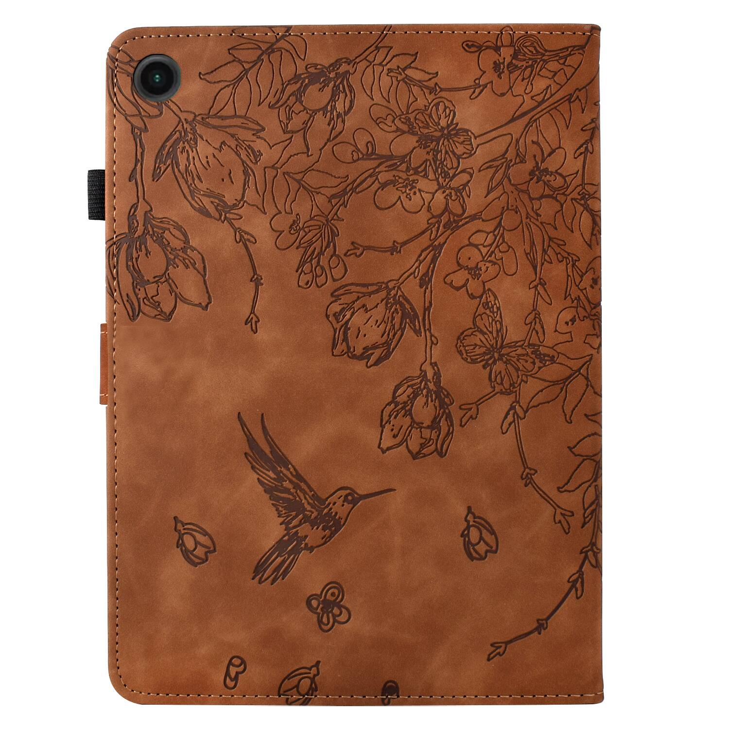 Alt View 4. Dteck - for Lenovo Tab M10 Plus (3rd Gen) 10.61" 2022 Embossed Folio Case,PU Leather Flip Card Slots Kickstand Tablet Cover - Brown.