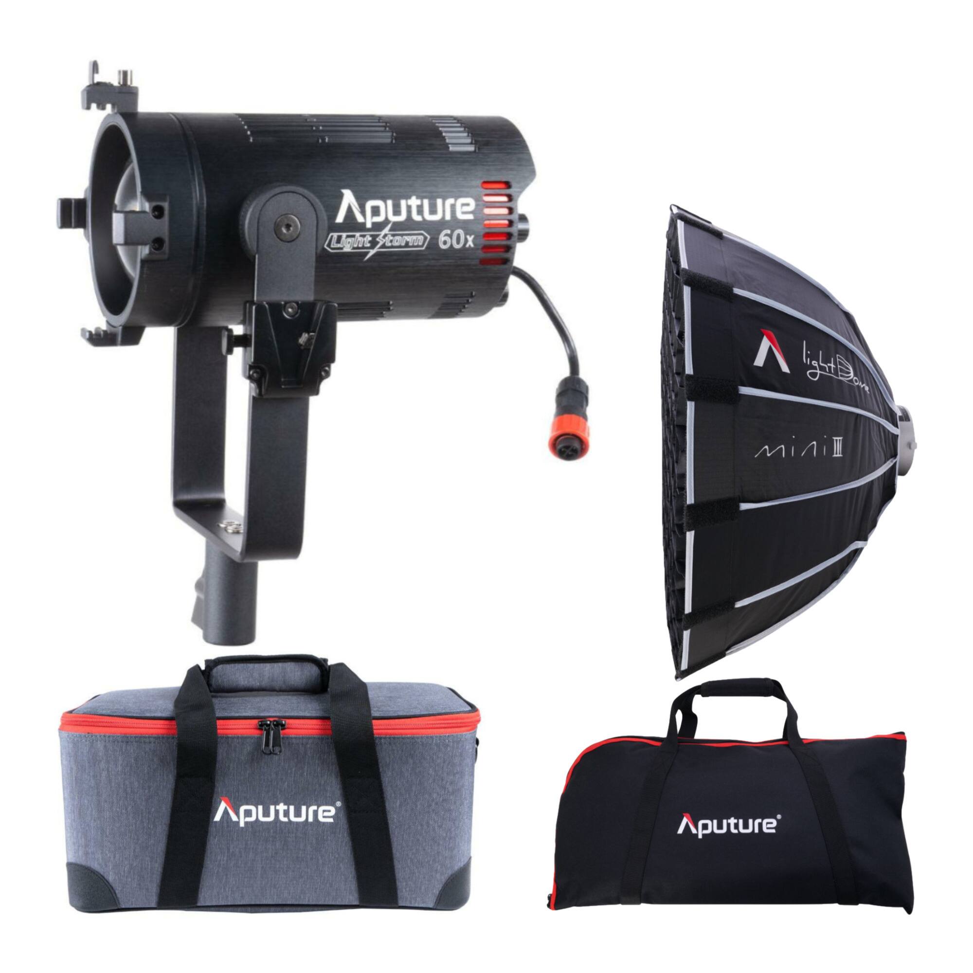 Aputure Light Storm 60x light on Mini III Aputure Aputure