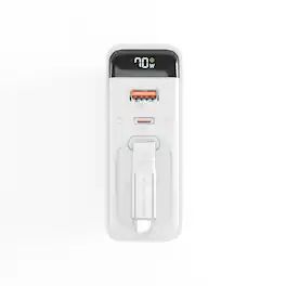 ReelCharge - 70W Wall Charger with Retractable USB-C (White)