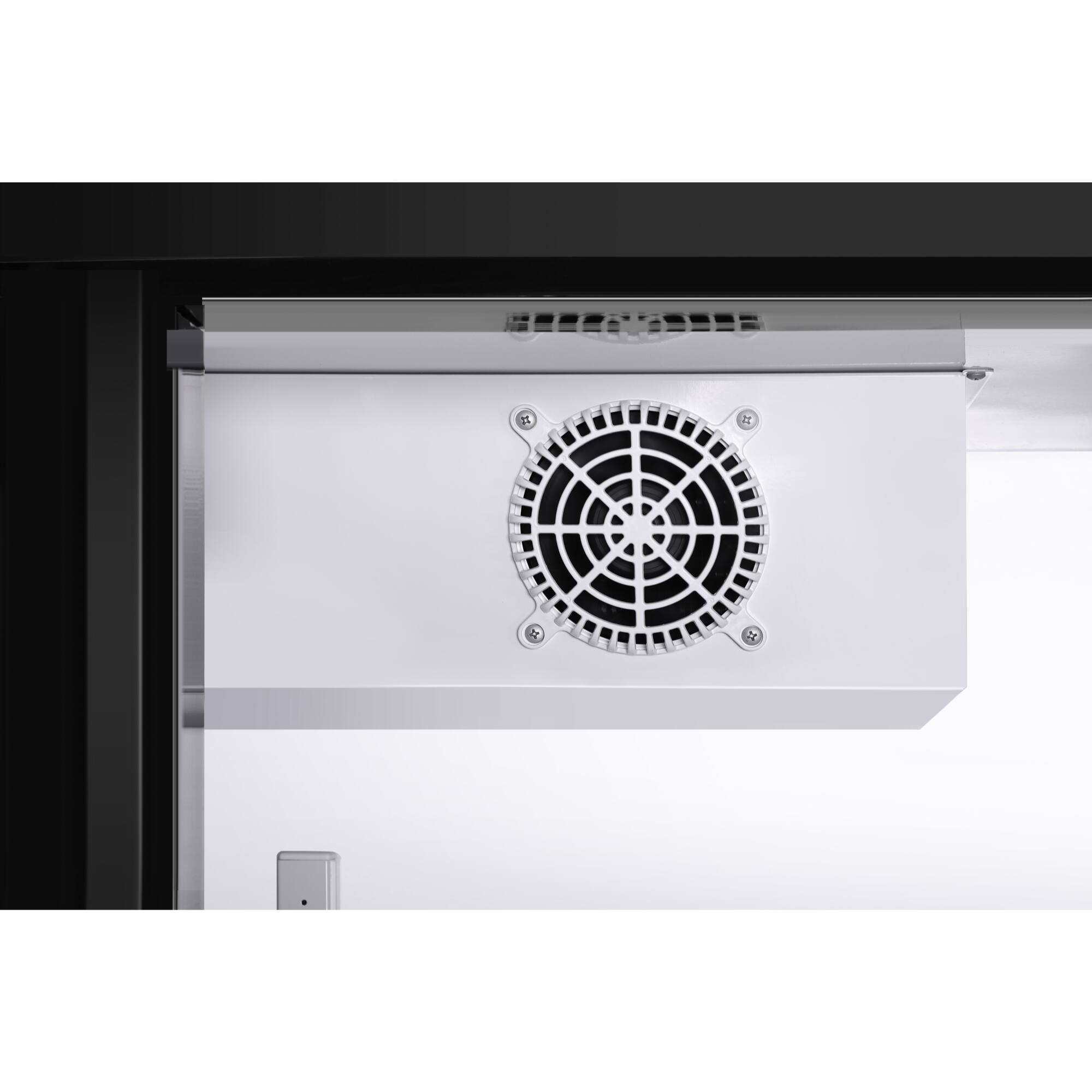 Alt View 6. Koolmore - 71 in. Commercial 3 Fully Glass Door Merchandiser Refrigerator, 46 cu. ft., ETL Listed in Black (KM-MDR-3FGD) - Black.