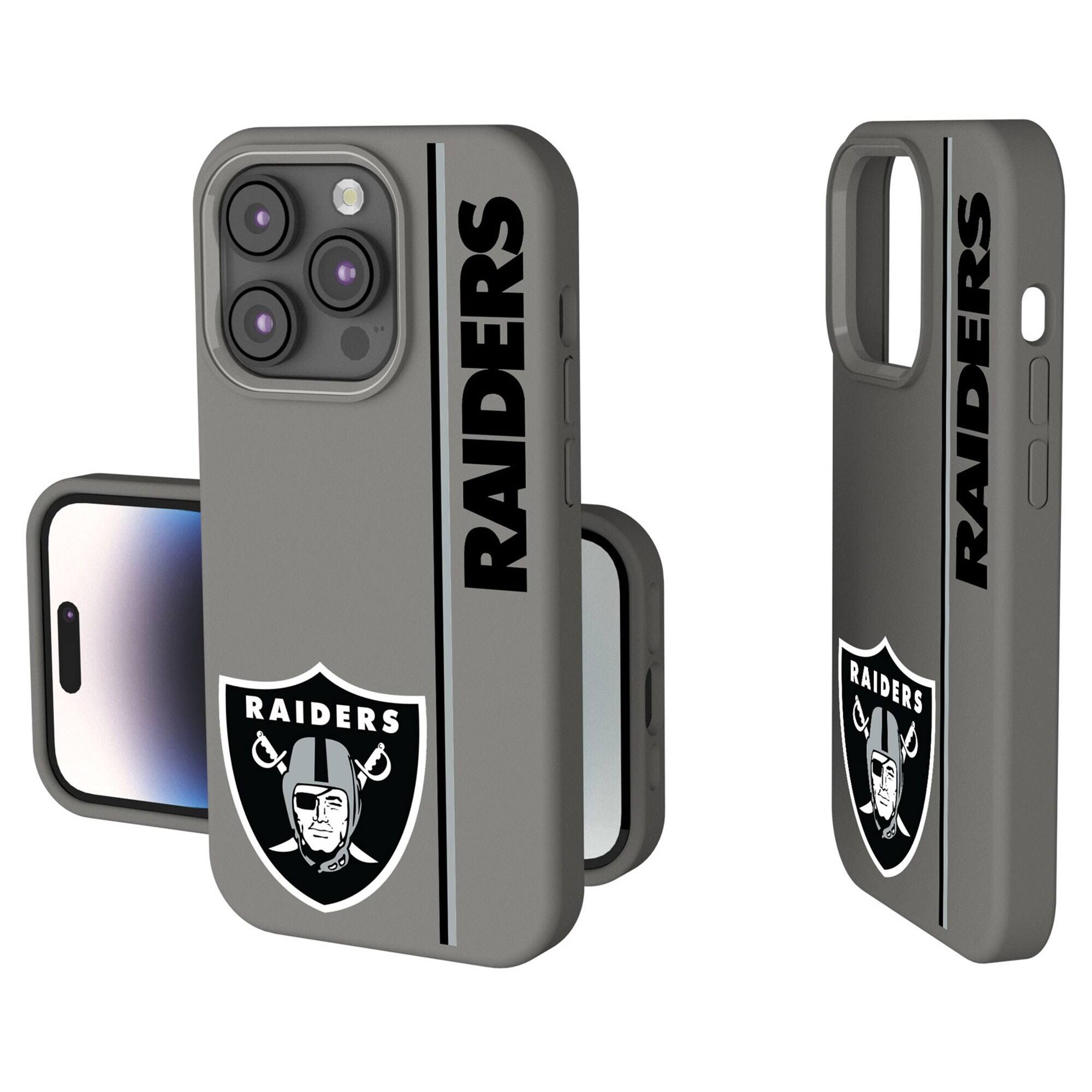 Keyscaper - NFL - Las Vegas Raiders iPhone Soft Touch Case - 14 - Gray