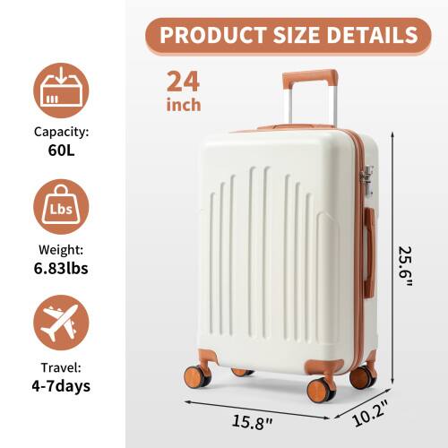 PRODUCT SIZE DETAILS

24 inch

Capacity: 60L

Weight: 6.83lbs

Travel: 4-7 days

Dimensions: 25.6" x 15.8" x 10.2"
