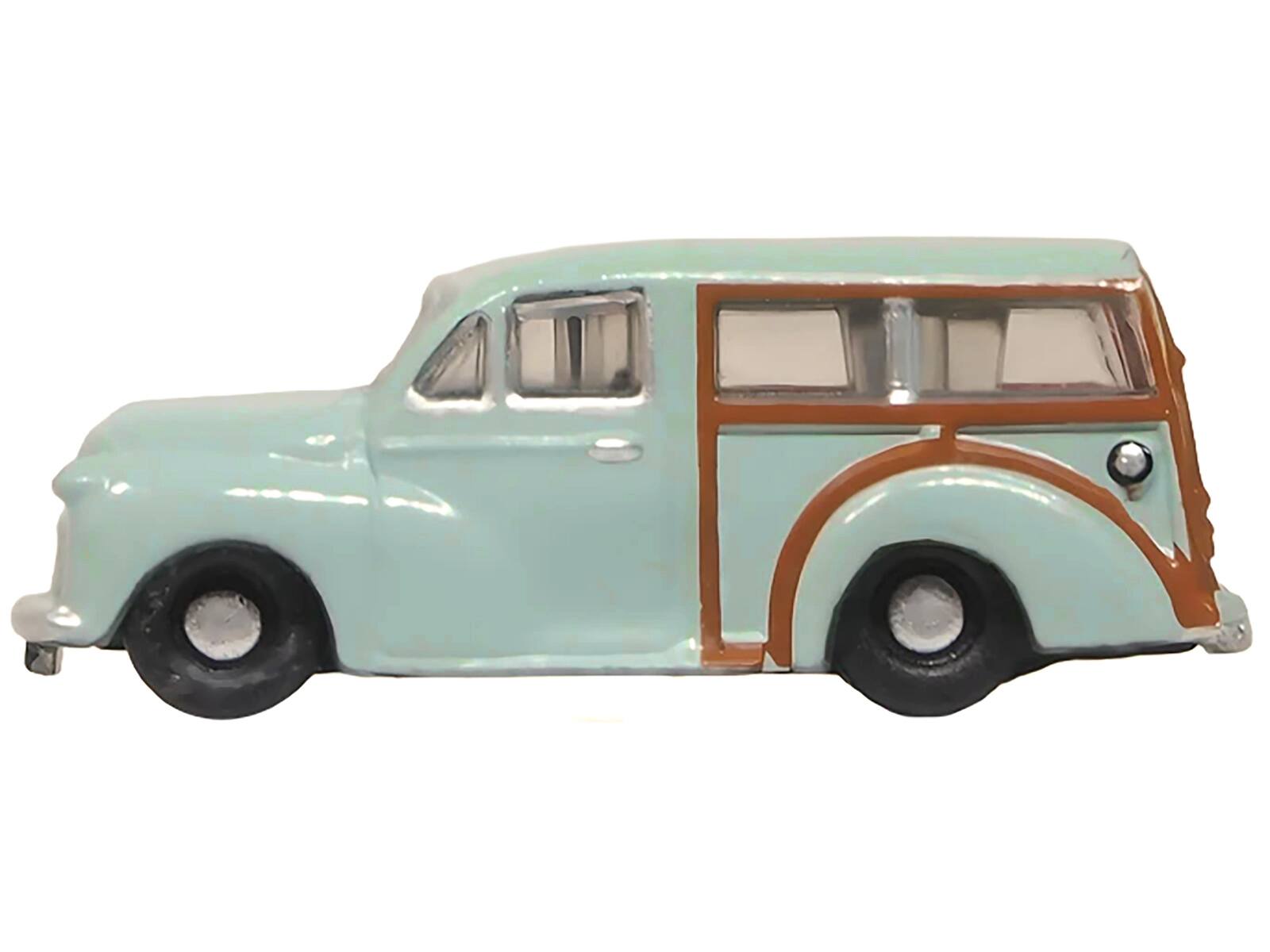 Angle. Oxford Diecast - Morris Minor Traveller Smoke Gray 1/148 (N) Scale Diecast Model Car by Oxford Diecast - Smoke Gray.