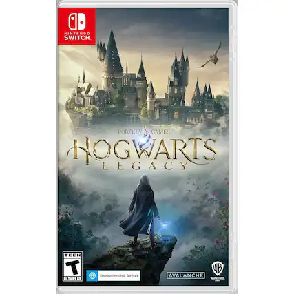 Nintendo Switch. Portkey Games Hogwarts Legacy Teen ESRB Download required. See back. WB Avalanche Warner Bros. - T (Teen 13+)