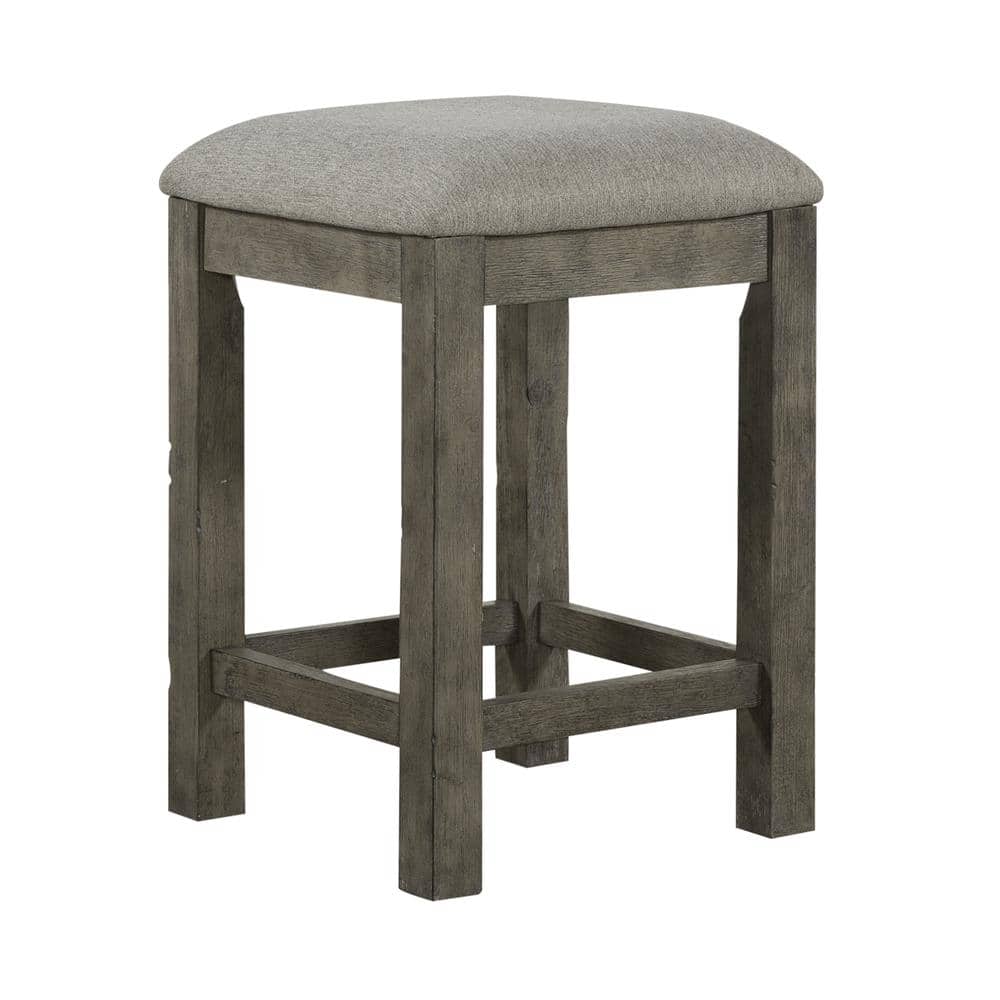 Liberty Furniture Industries - Uph Console Stool Contemporary Grey in Dusty Taupe Finish - Gray