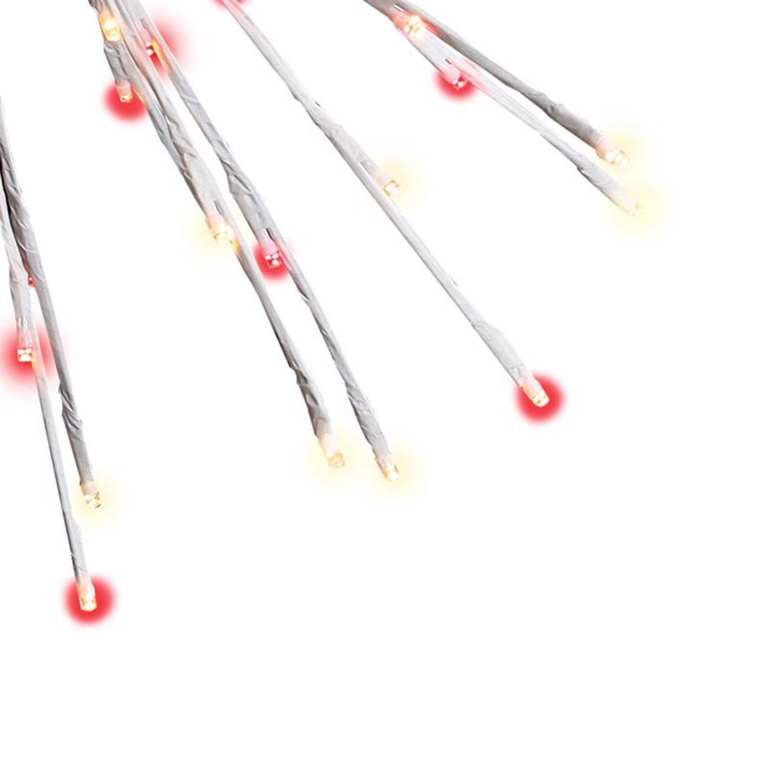Celebrations LED Red/White Starlight Burst Deluxe 24 in. Hanging Decor ...
