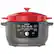 Angle. Instant Pot - Precision 5-in-1 Electric Dutch Oven - Cast Iron - Red.
