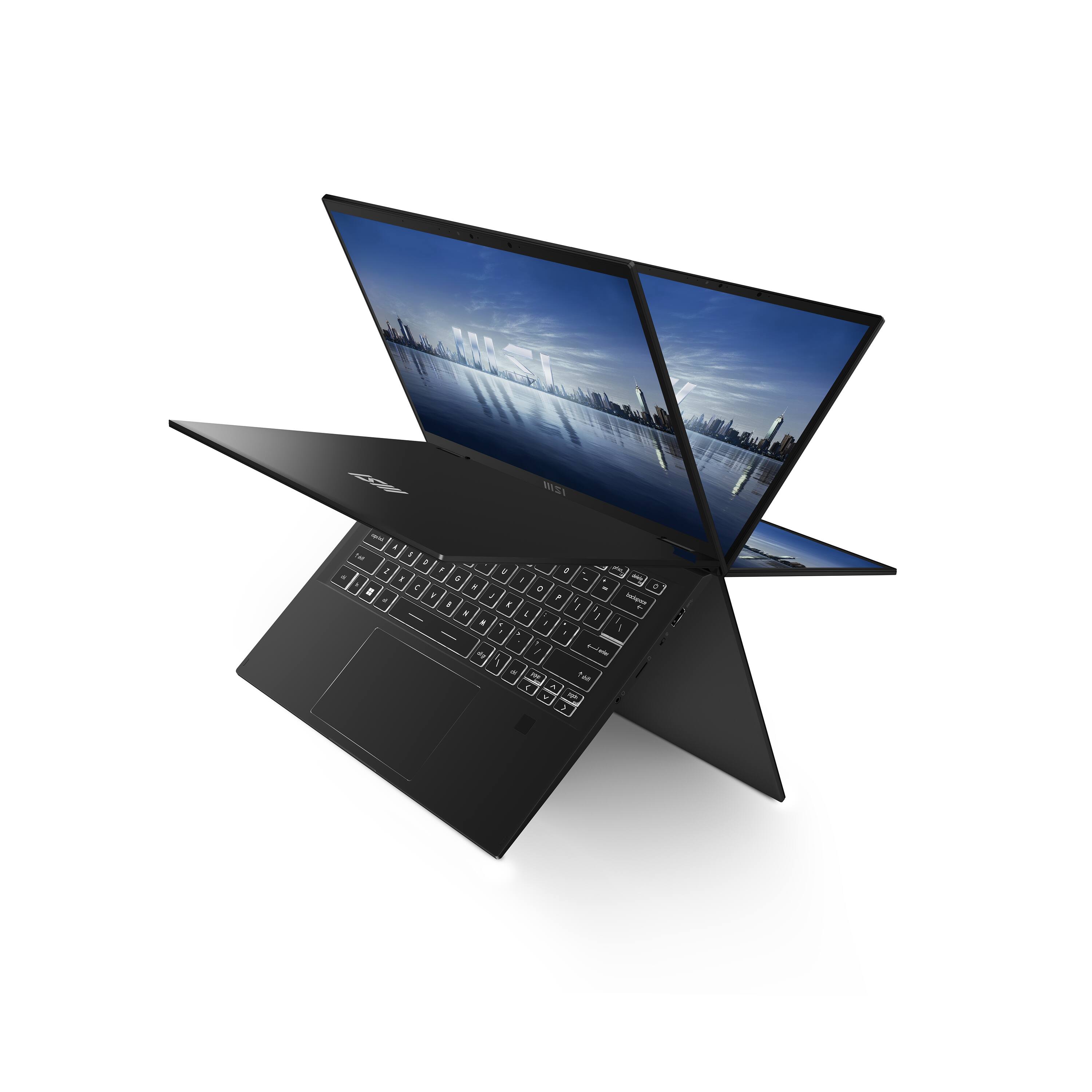 Alt View 12. MSI - Summit Flip Evo 2-in-1 14" Touchscreen Laptop - Intel Core i7-1360P with 32GB Memory - 1TB SSD - Ink Black.