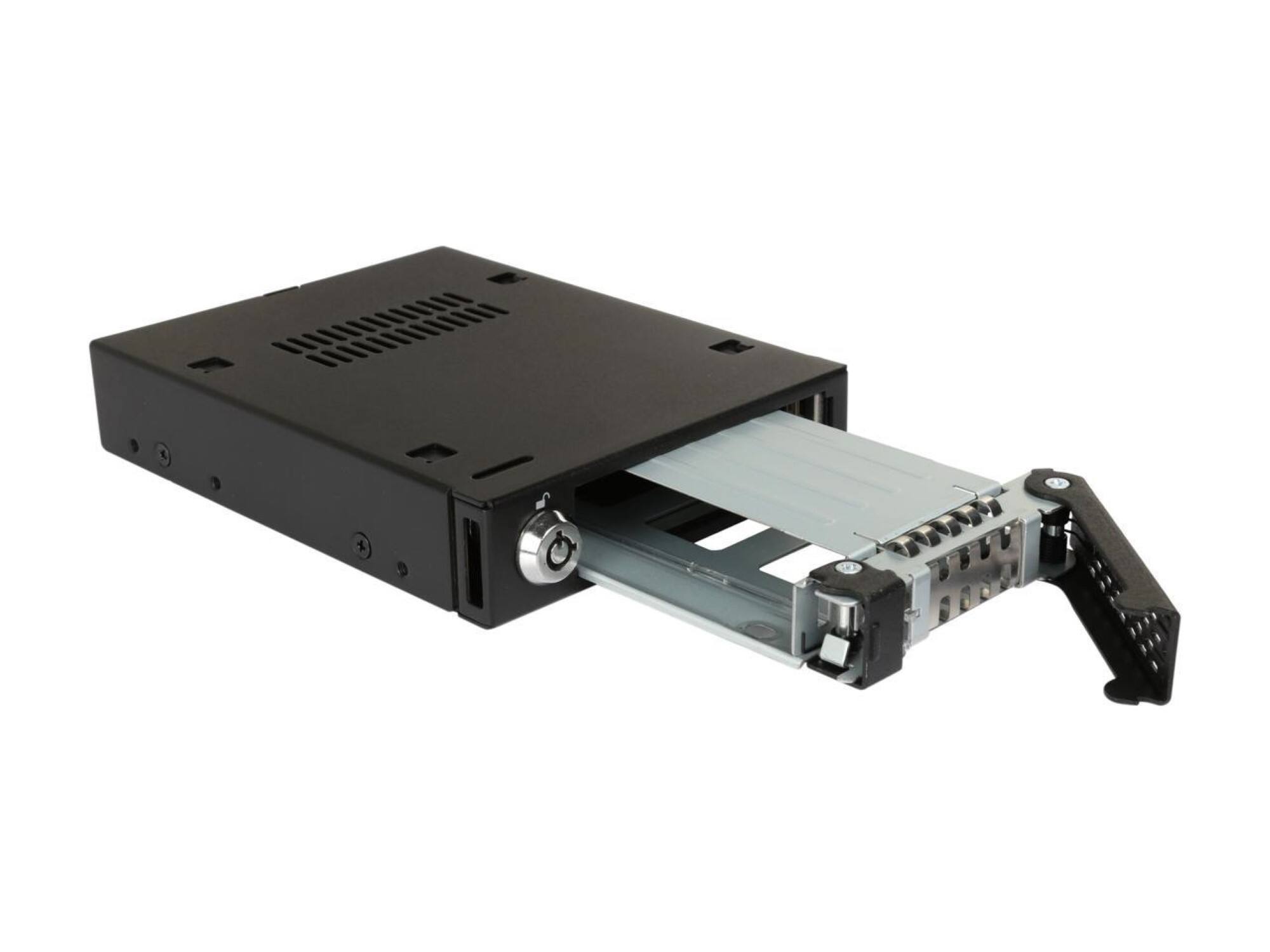 Front. Icy Dock - ToughArmor MB601VK-1B 2.5" U.2 NVMe SSD Mobile Rack for External 3.5" Drive Bay.