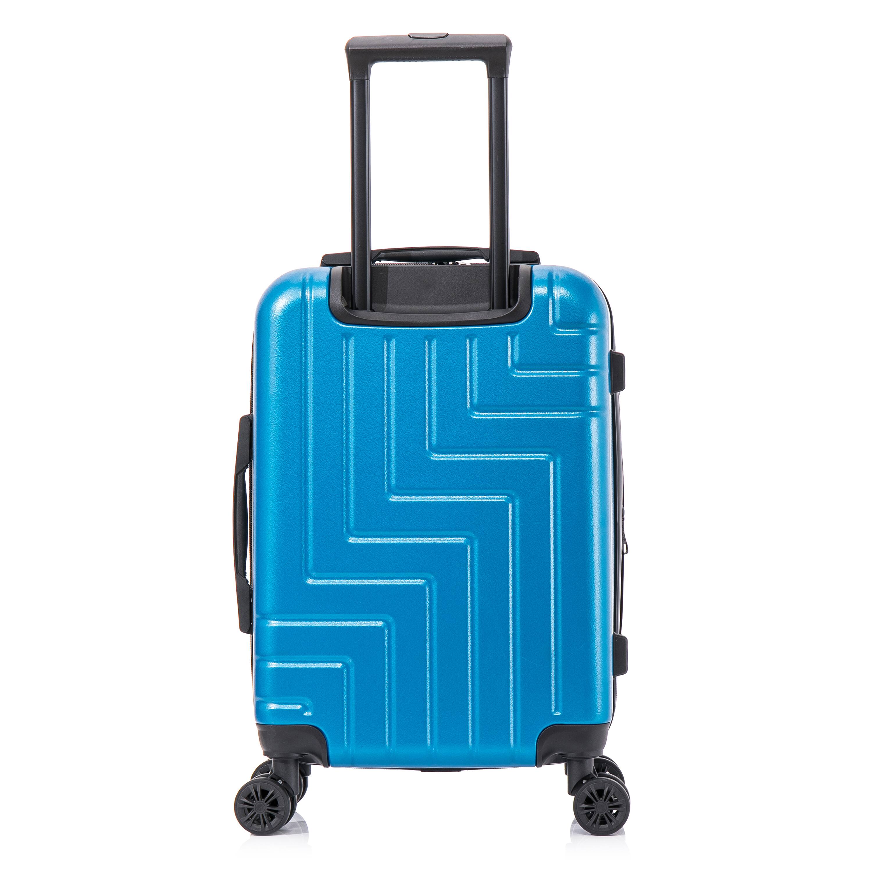 Alt View 1. DUKAP - Zahav Lightweight Hardside Spinner Luggage 20" Carry-On - TEAL.
