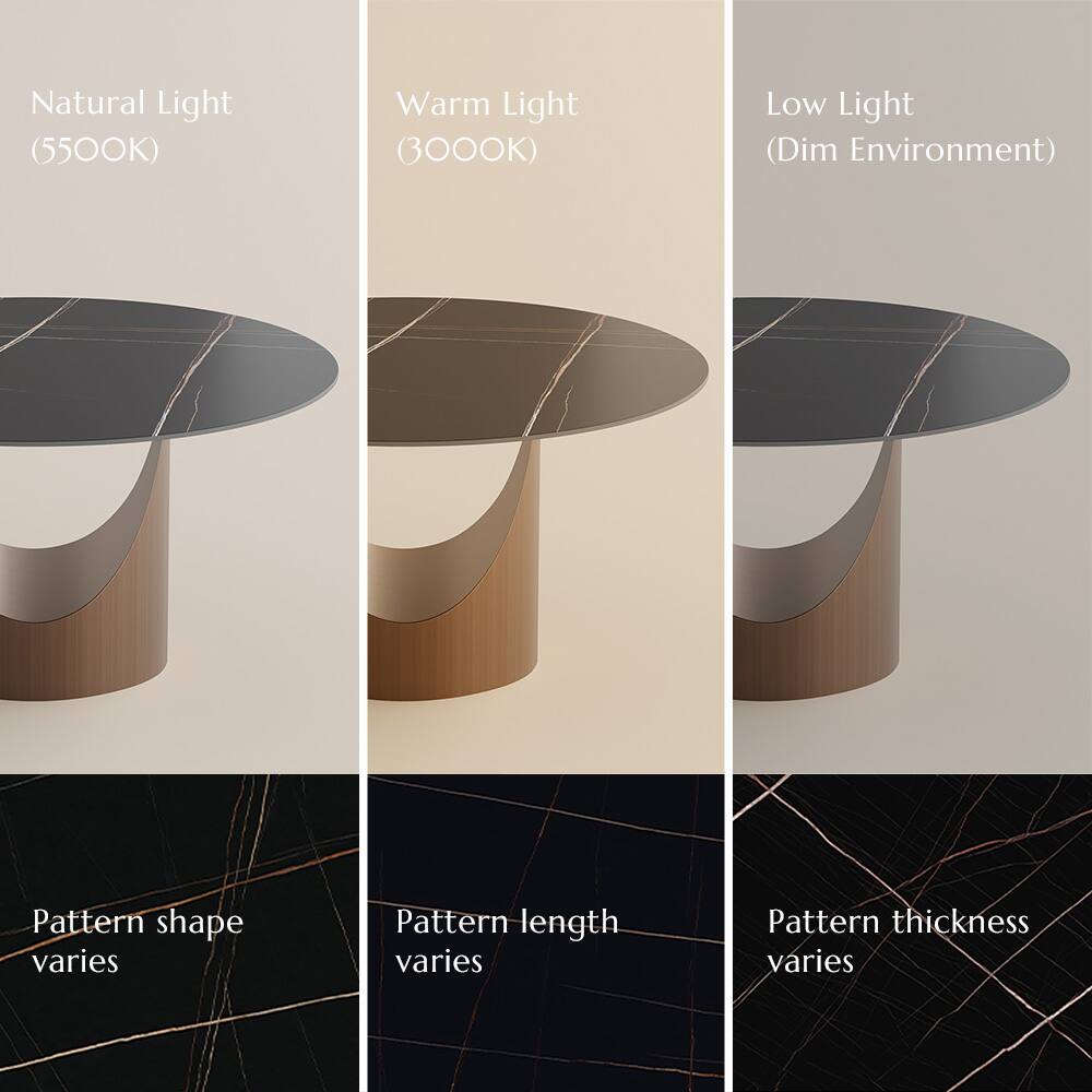Natural Light (5500K)  
Warm Light (3000K)  
Low Light (Dim Environment)  

Pattern shape varies  
Pattern length varies  
Pattern thickness varies
