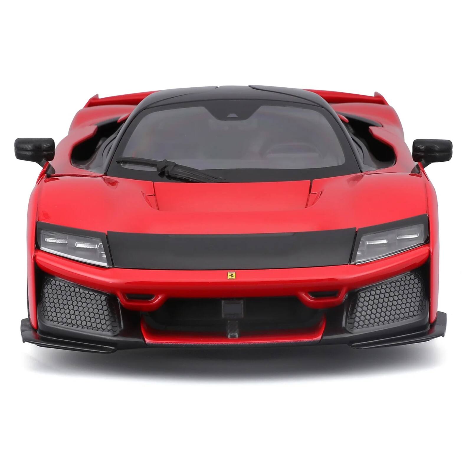 Alt View 3. Bburago - Ferrari F80 Red with Black Top "Race + Play" Series 1/18 Diecast Model Car by Bburago.