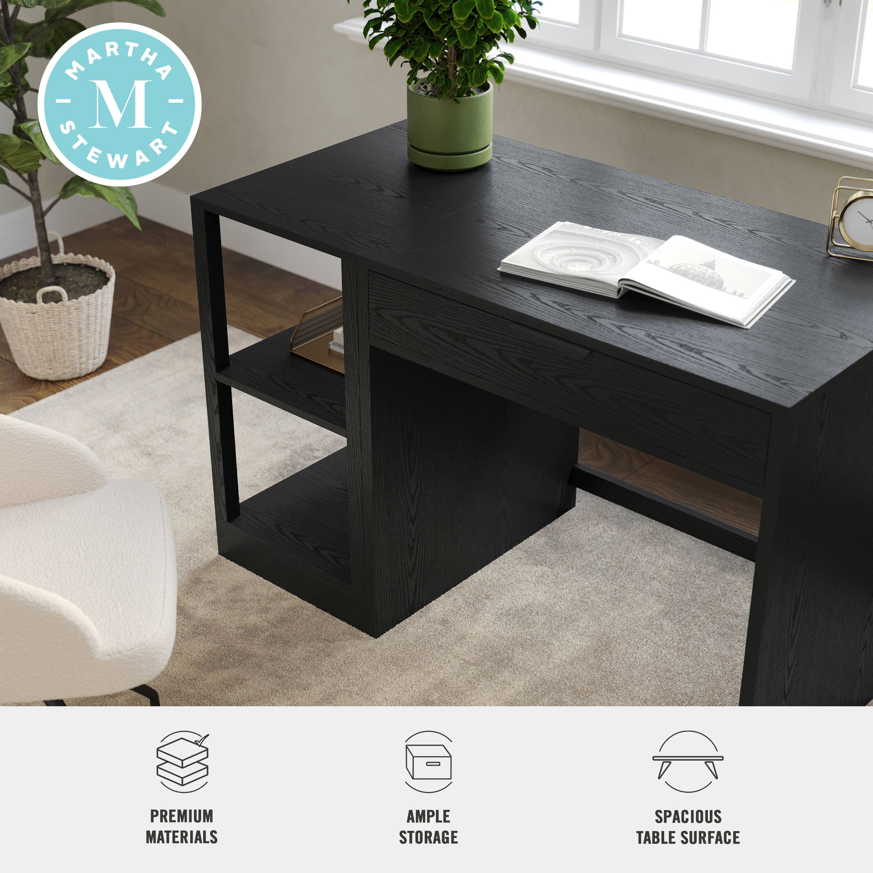 MARTHA STEWART PREMIUM MATERIALS AMPLE STORAGE SPACIOUS TABLE SURFACE