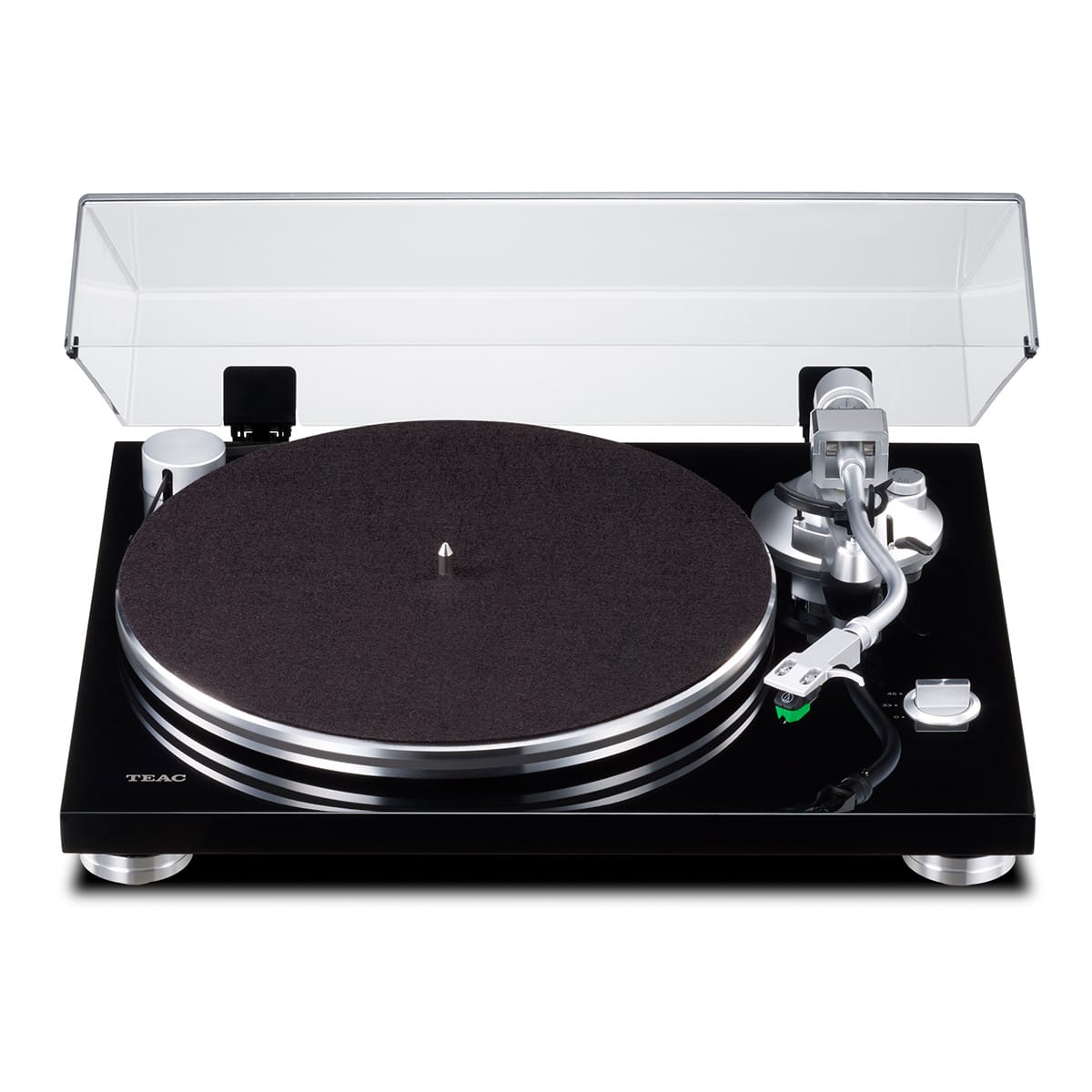 TEAC - TN-3B-SE Manual Belt-Drive Turntable with Pre-Installed Audio-Technica MM Cartridge - Black