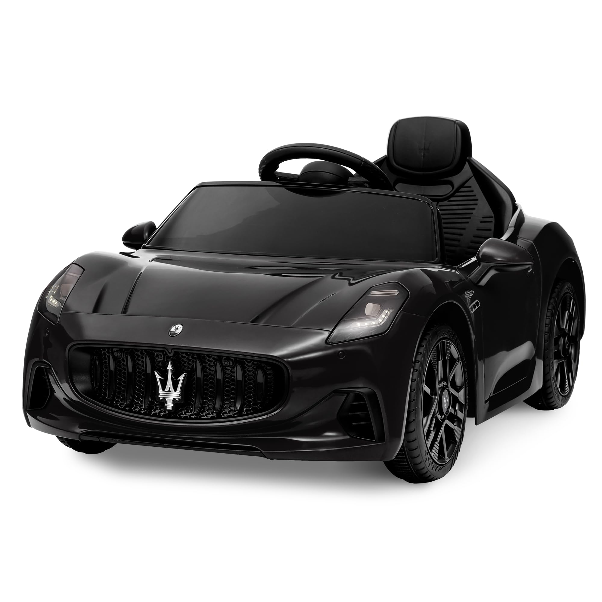 Front. Acekool - Ride on Car Licensed Maserati Gran Cabrio, 12v Electric Vehicle for Kids with Remote Control, Double Doors.